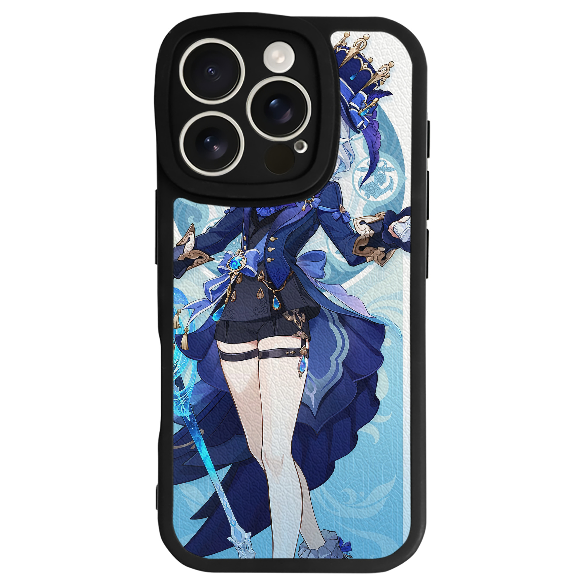 げんし神 genshin 【iPhone 16シリーズ対応】シリコンスマホケース（レザー調） 材質：シリコン